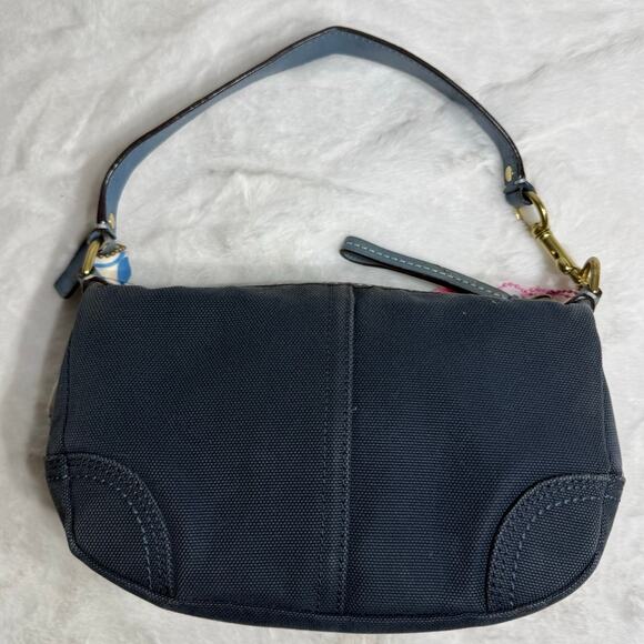 y2k COACH Vintage Kisslock Stripe Top Handle Mini Purse - Picture 2 of 12